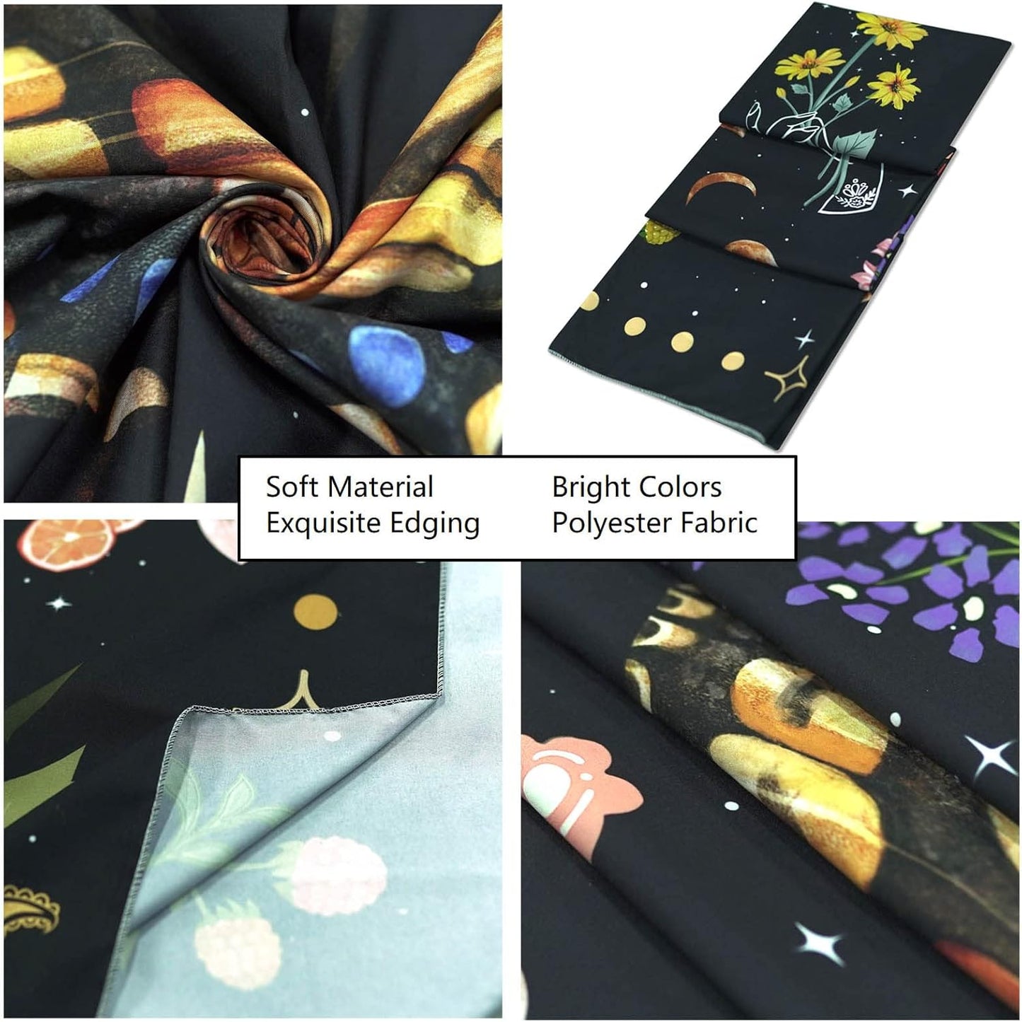 Aipon Yellow Butterfly Moon Flower Tapestry Botanical Floral Plant Boho Tapestry for Bedroom Aesthetic Vintage Tapestries Wall Hanging for Living Room Dorm (60.00'' ร 80.00'', Yellow)