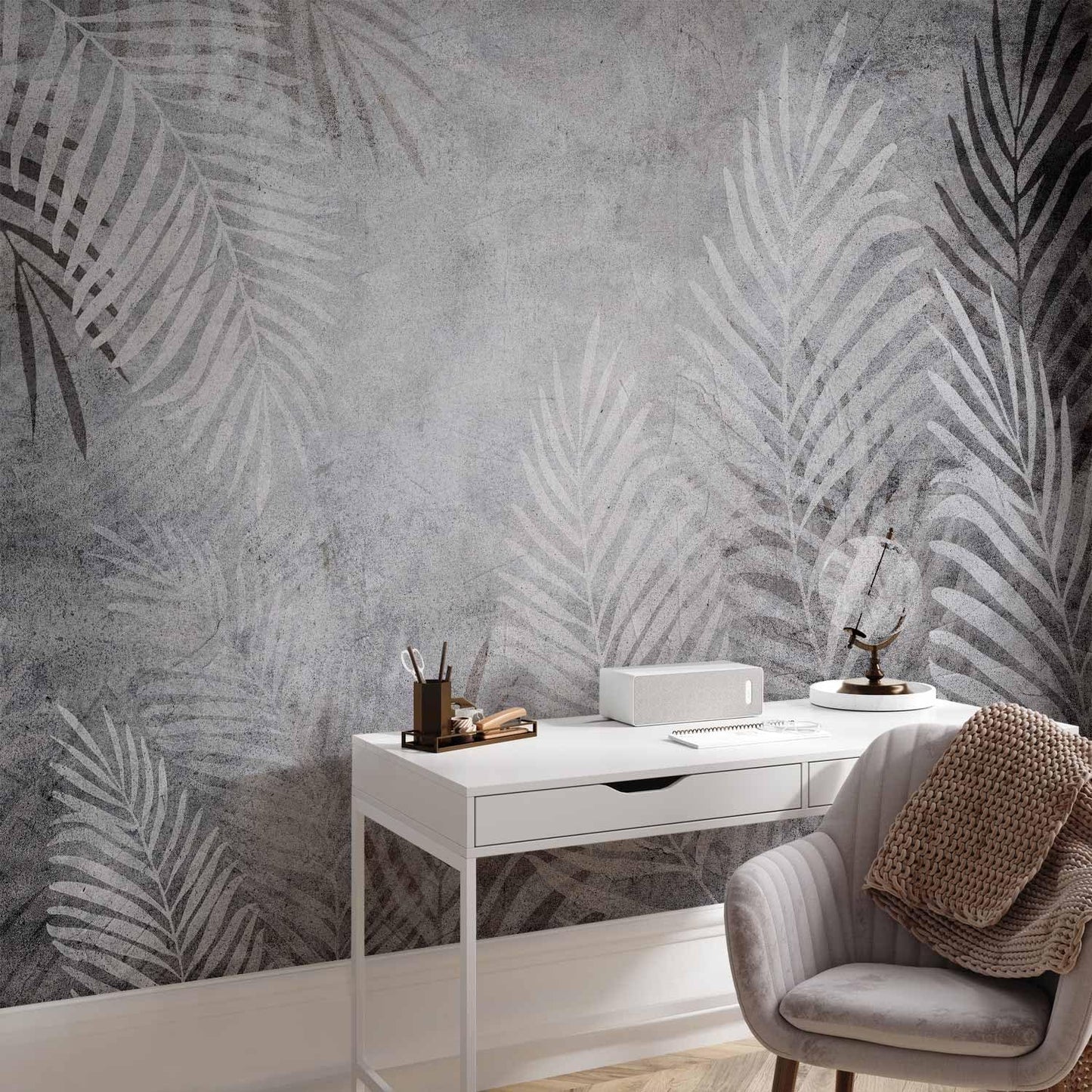 artgeist Wall Mural Leaves 157"x110"XXL Non-Woven Wallpaper Fleece Wall Decor Photo Print Picture Image Design Palm Abstract Nature Botanical b-C-0855-a-a