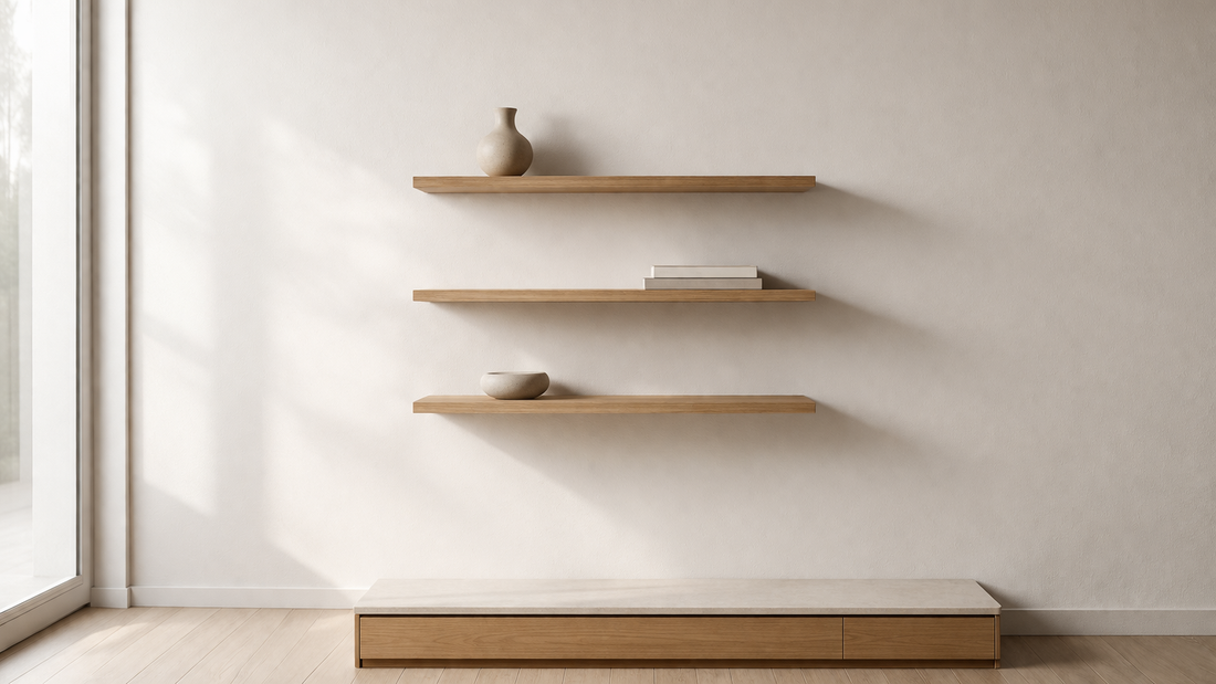 Why Floating Shelves Reduce Visual Clutter