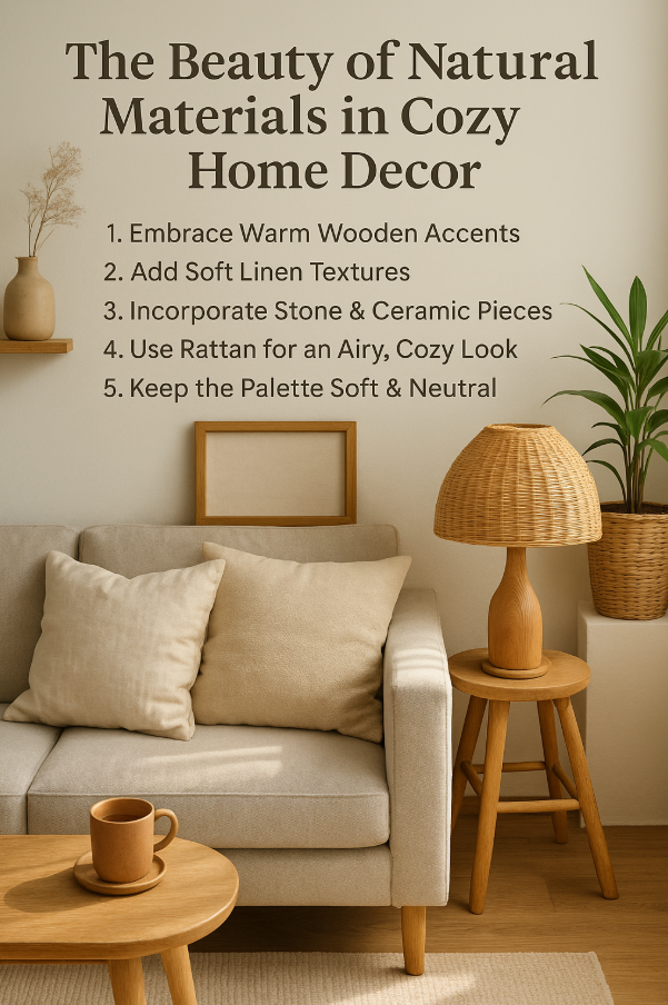 The Beauty of Natural Materials in Cozy Home Decor