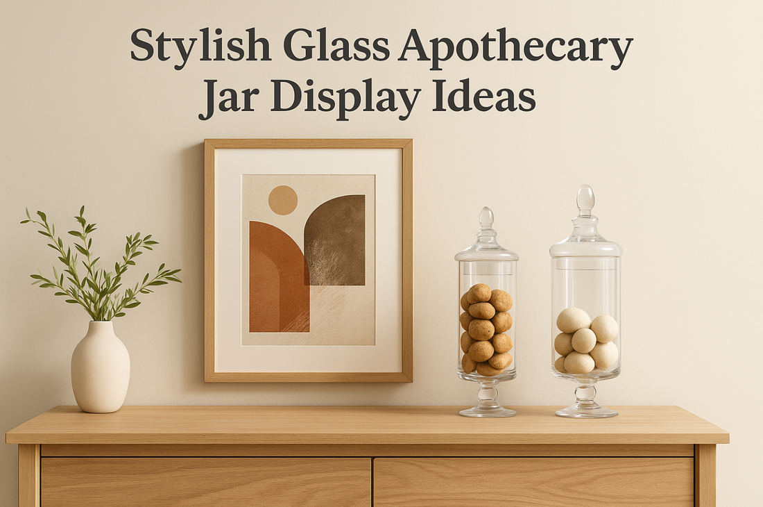 Elegant Ways to Style Clear Glass Apothecary Jars in Your Home