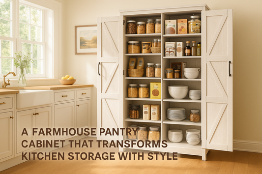 A Farmhouse Pantry Cabinet That Transforms Kitchen Storage with Style