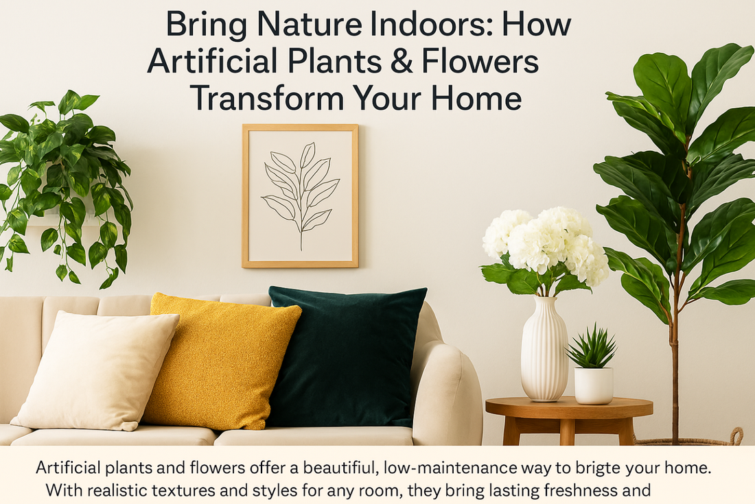 Bring Nature Indoors: How Artificial Plants & Flowers Transform Your Home