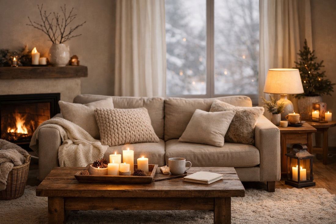 Simple Winter Décor Ideas for a Cozy Living Room