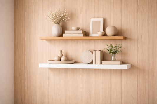 Clean Floating Shelf Decor That Maintains Visual Clarity
