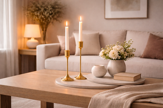 best neutral candle styling