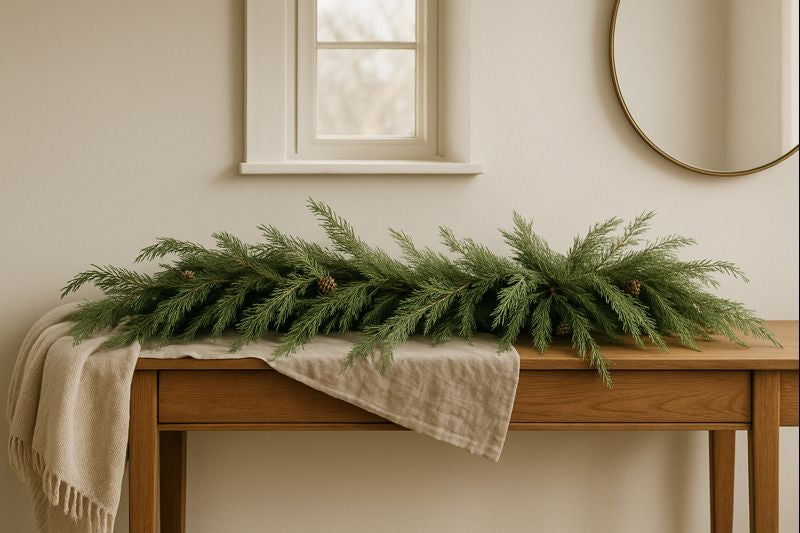 Layering Greens & Garlands for a Natural Holiday Look