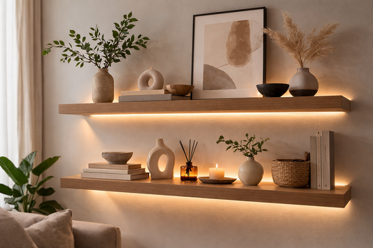 Why Floating Wall Shelves Improve Room Balance