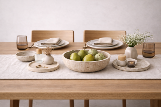 Neutral Table Decor