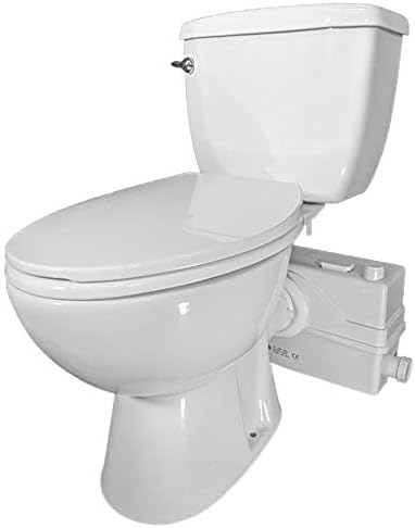 800W/1+HP American Elongated Macerating Toilet Kit with Macerator Pump for Basement Toilet System, 3 - Piece Kit by Lift Assure