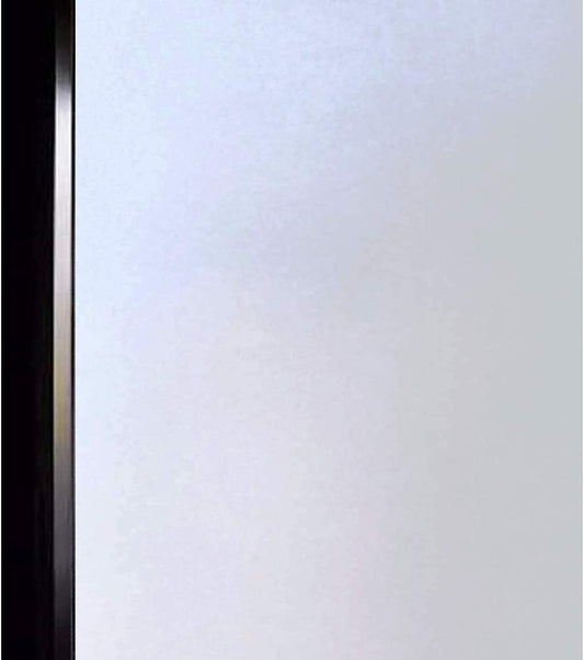 DUOFIRE Privacy Window Film Frosted Glass Film Matte White Static Cling Glass Film No Glue Anti-UV Window Sticker Non Adhesive for Privacy Office Meeting Room Bathroom Living Room DS001W 17.4x157.4in