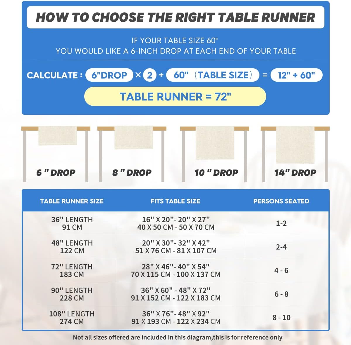 Artoid Mode Snowman Birds Trees Christmas Table Runner, Seasonal Black Winter Holiday Kitchen Dining Table Decoration for Home Party Decor 13 x 108 Inch