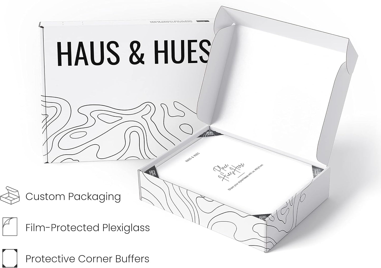 HAUS AND HUES 5x7 White Metal Picture Frames - Photo Frames 5X7 - Features Premium Aluminum, Vertical Hanging, Easel Back for Tabletop, Home, Office (5x7 in, White, Set of 3)