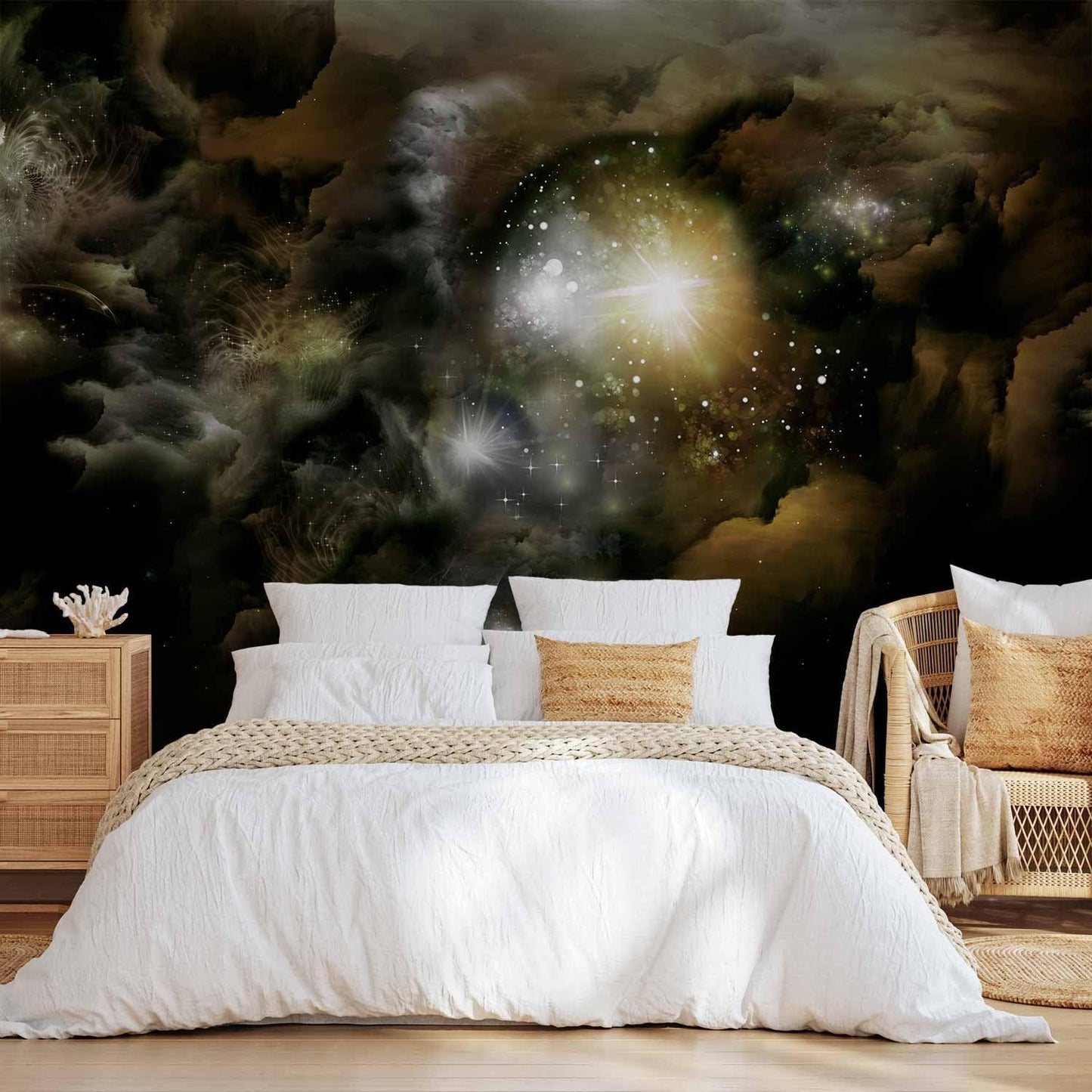 artgeist Premium Wall Mural Cosmos Galaxy 138x101 in - XXL Non-Woven Wallpaper Fleece Wall Decor Photo Print Picture Image Design Home n-A-0027-a-b