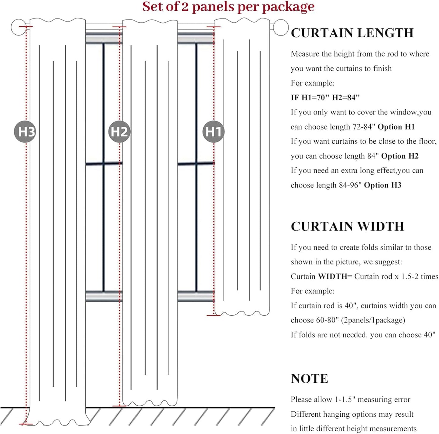 Curtains 70 Inch Length Wide Pinch Pleated Blackout Curtain for Sliding Glass Door/Living Room, Farmhouse Natural Linen Thick Boho Bedroom Heavy Insulated Large Window Drapes (70"Wx90"Lx2Panels)