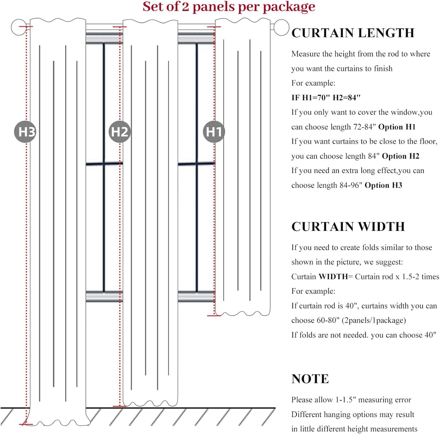 100% Blackout Pinch Pleated Curtains 120 Inches Long,Extra Long Large 10 ft Length Linen Textured Thermal Insulated Curtains & Drapes for Living/Bedroom 118 Inch Window W40 xL120 x2Panels