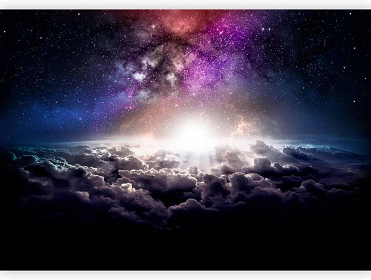 artgeist Premium Wall Mural Galaxy 98x69 in - Non-Woven Wallpaper Fleece Wall Decor Photo Print Picture Image Design Home Mural Cosmos Sky Star Cloud Purple i-A-10009-a-a