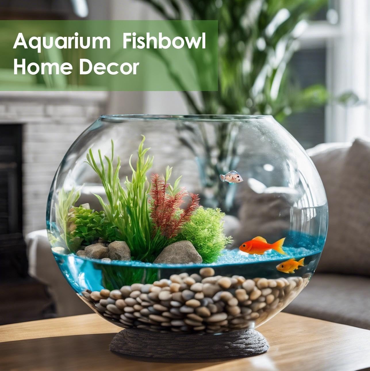 Craft And Party, Fish Bowl Vase, 14" Height x 16" Width Set of 2 Glass Fish Bowl Vase, Bubble Bowl vase for Terrarium, Flower vase Centerpiece