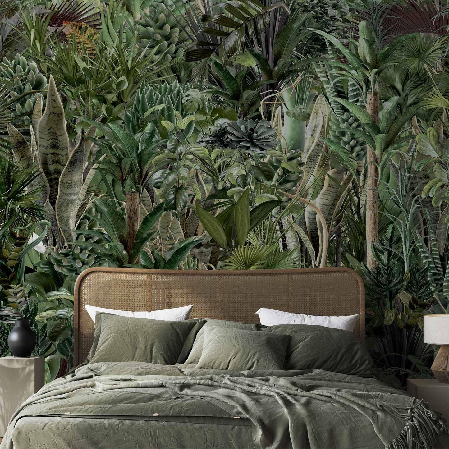 artgeist Wall Mural Leaves 135x101 in - XXL Peel and Stick Self-Adhesive Wallpaper Removable Large Sticker Foil Wall Decor Print Picture Image Design Plants Abstract Nature Botanical b-C-0858-a-a