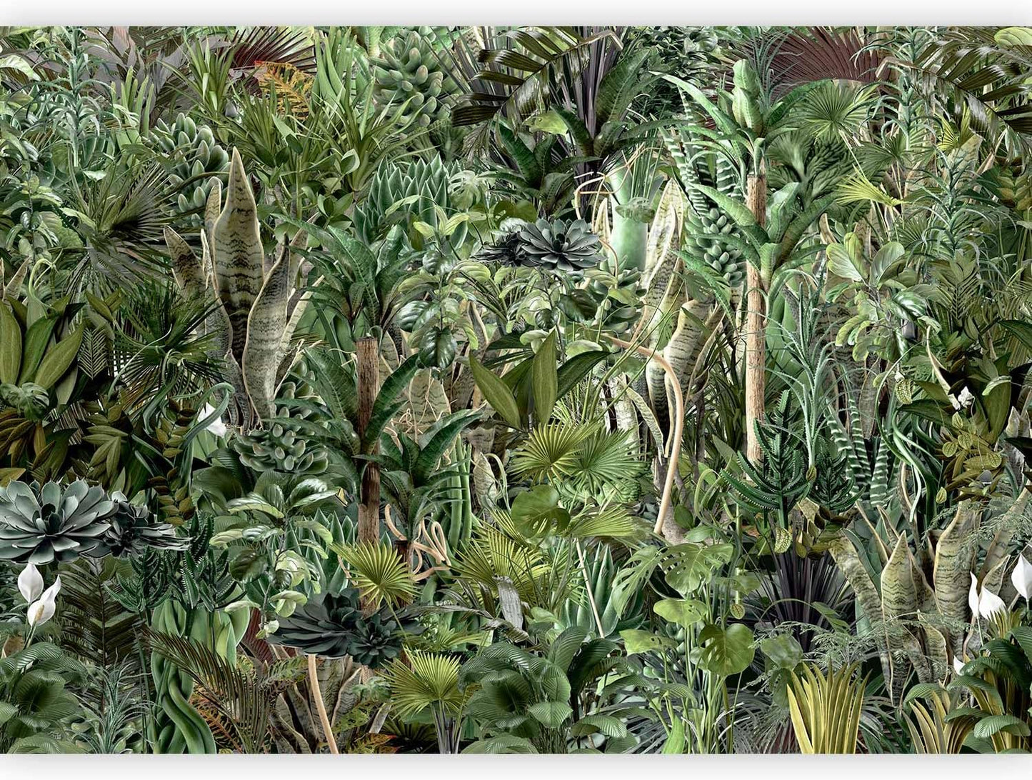artgeist Premium Wall Mural Leaves 138x101 in - Non-Woven Wallpaper Fleece Wall Decor Photo Print Picture Image Design Plants Abstract Nature Botanical b-C-0858-a-a