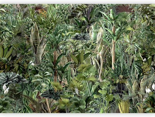 artgeist Premium Wall Mural Leaves 138x101 in - XXL Non-Woven Wallpaper Fleece Wall Decor Photo Print Picture Image Design Plants Abstract Nature Botanical b-C-0858-a-a