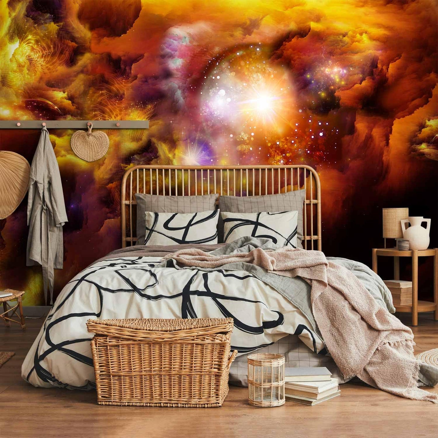 artgeist Premium Wall Mural Cosmos Galaxy 79x55 in - XXL Non-Woven Wallpaper Fleece Wall Decor Photo Print Picture Image Design Home n-A-0027-a-d