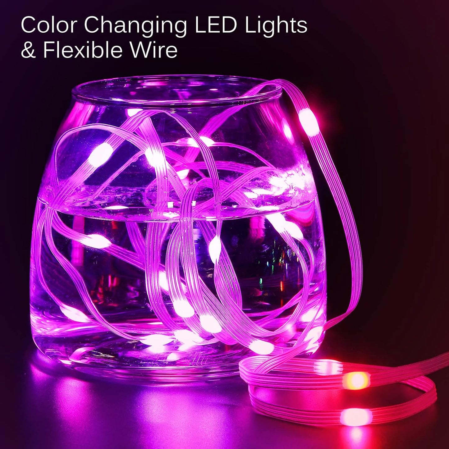 Curtain Lights, 10ft x 6ft 300 LED RGB Color Changing String Fairy Lights Curtain Waterproof, Smart APP & IR Control, 200+ Scene Modes for Bedroom Backdrop Indoor Outdoor Christmas Decoration