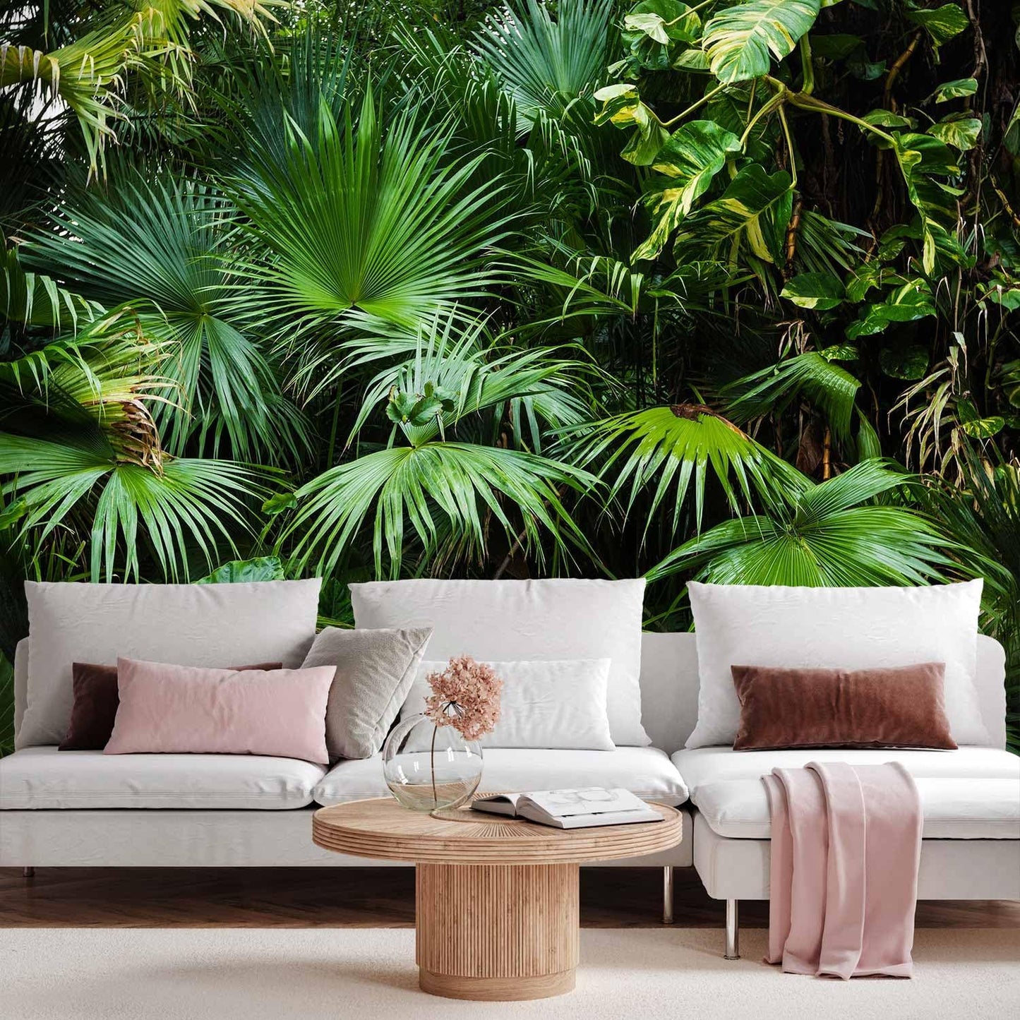 artgeist Wall Mural Tropical 157"x110" XXL Peel and Stick Self-Adhesive Wallpaper Removable Large Sticker Foil Wall Decor Print Picture Image Design