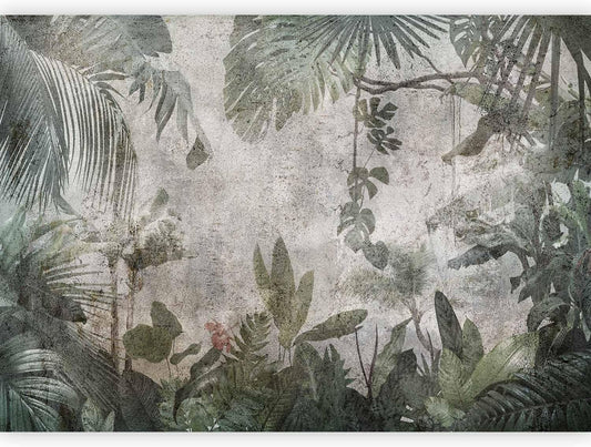 artgeist Premium Wall Mural Tropical Leaves 98x69 in - XXL Non-Woven Wallpaper Fleece Wall Decor Photo Print Picture Image Design Landscape Jungle Nature Monstera Palm Leaves b-C-0821-a-a