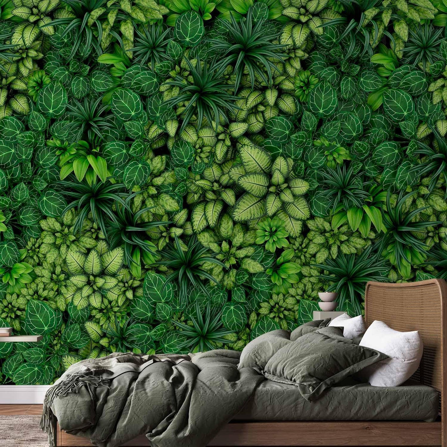 artgeist Premium Wall Mural Plants 157x110 in - XXL Non-Woven Wallpaper Fleece Wall Decor Photo Print Picture Image Design Nature Botanics Tropical Leaves b-B-0601-a-a