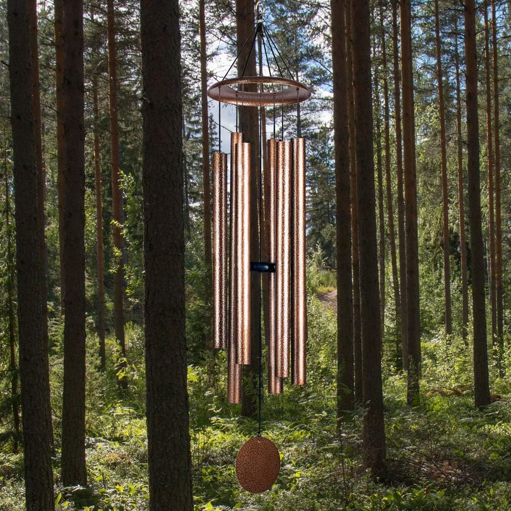 50 Inch Wind Chimes for Outside Deep Tone Large Sound Church Bell Rings Memorial Mother Day Copper Vein Thickness of Tube 3.6mm Taiwan Made