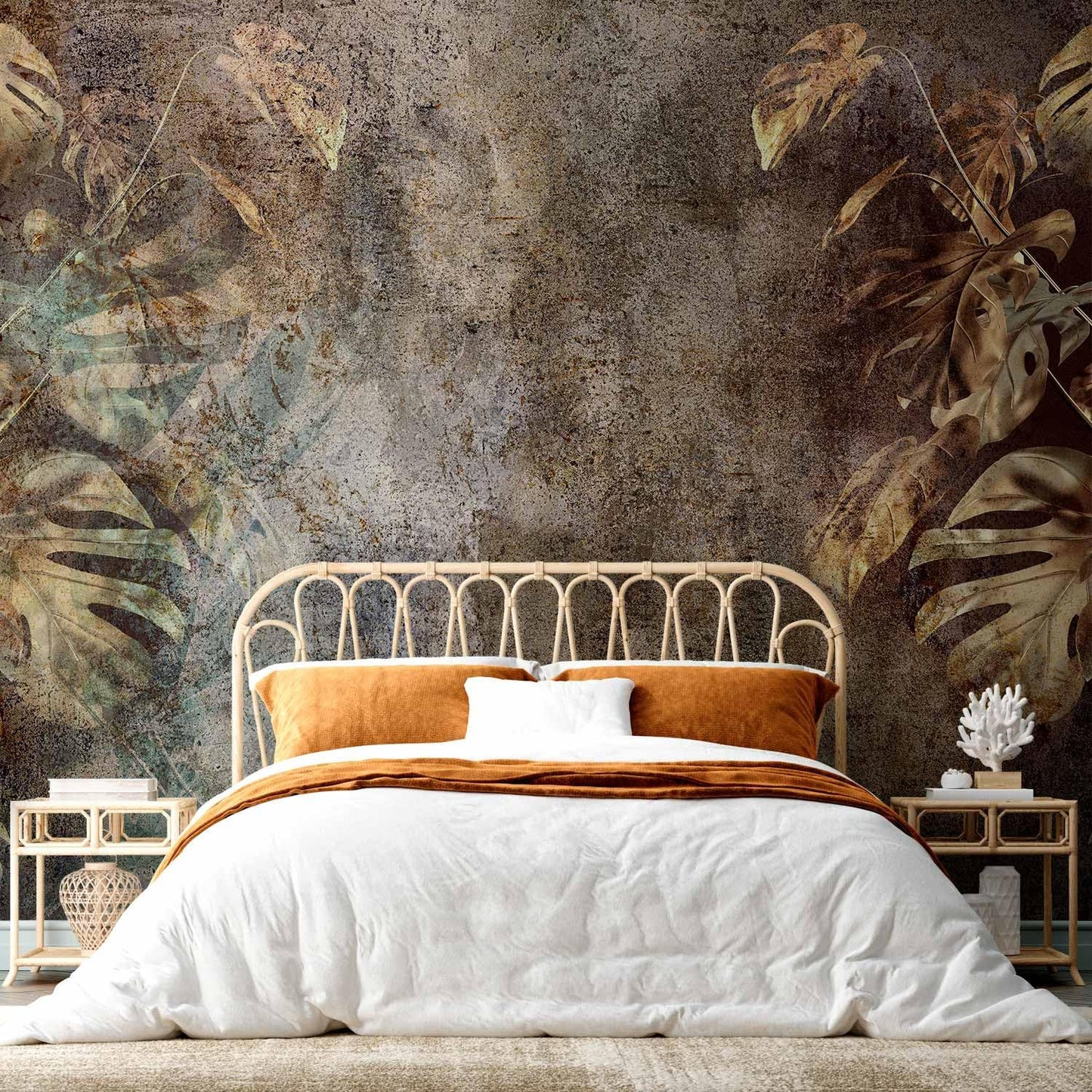 artgeist Wall Mural Monstera 154x110 in - XXL Peel and Stick Self-Adhesive Wallpaper Removable Large Sticker Foil Wall Decor Print Picture Design Nature Botanical Abstract Plants b-C-0859-a-a