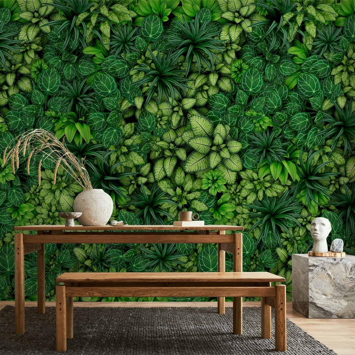 artgeist Premium Wall Mural Plants 79x55 in - XXL Non-Woven Wallpaper Fleece Wall Decor Photo Print Picture Image Design Nature Botanics Tropical Leaves b-B-0601-a-a