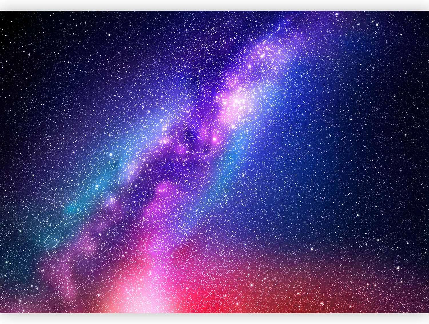 artgeist Premium Wall Mural Galaxy 138x101 in - XXL Non-Woven Wallpaper Fleece Wall Decor Photo Print Picture Image Abstract Space Sky Star Cloud Violet f-C-0487-a-a