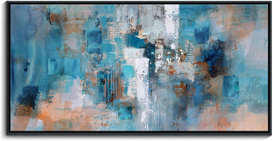 Framed Wall Art for Bedroom Large Abstract Wall Art Wall Pictures for Living Room Canvas Wall Art for Living Room Bathroom Decor 30x60 Inches